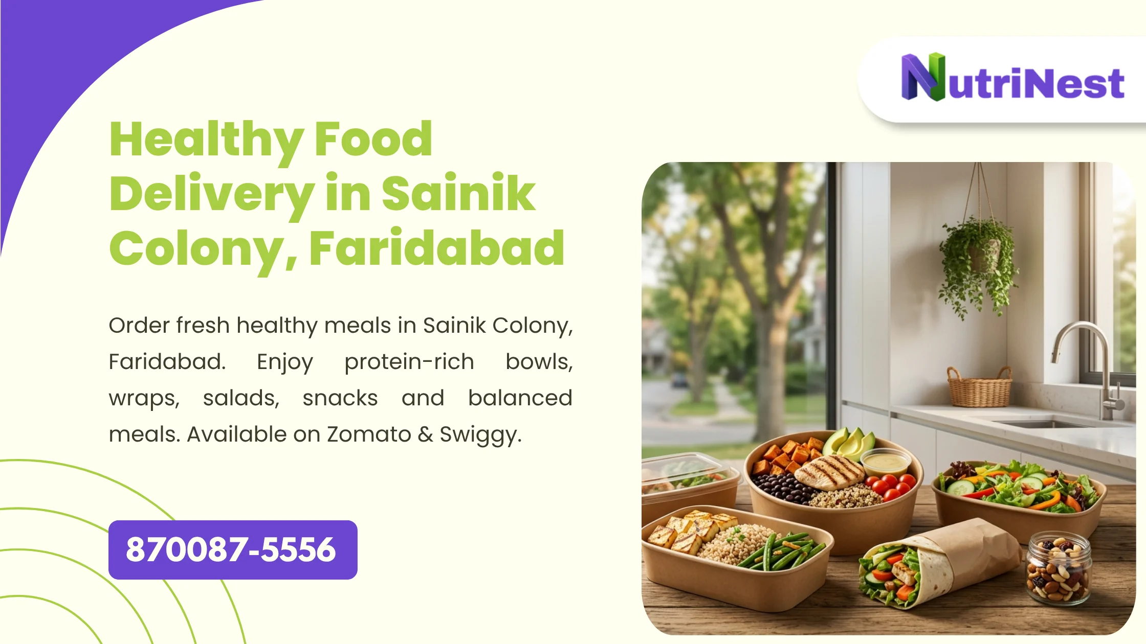Healthy Food Delivery in Sainik Colony, Sector 49, Faridabad